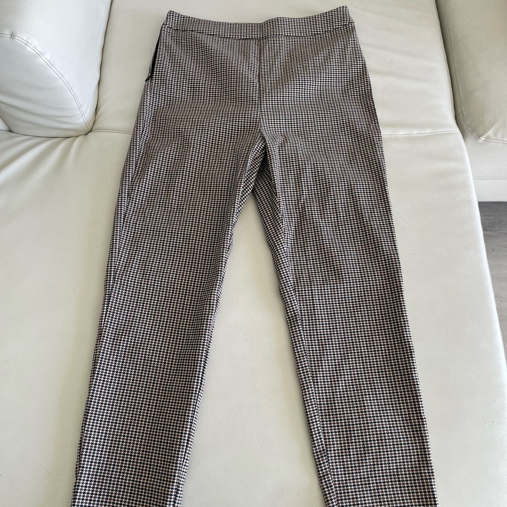 Fitted Checkered Pants